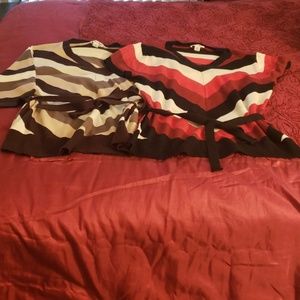2 Striped Sweaters